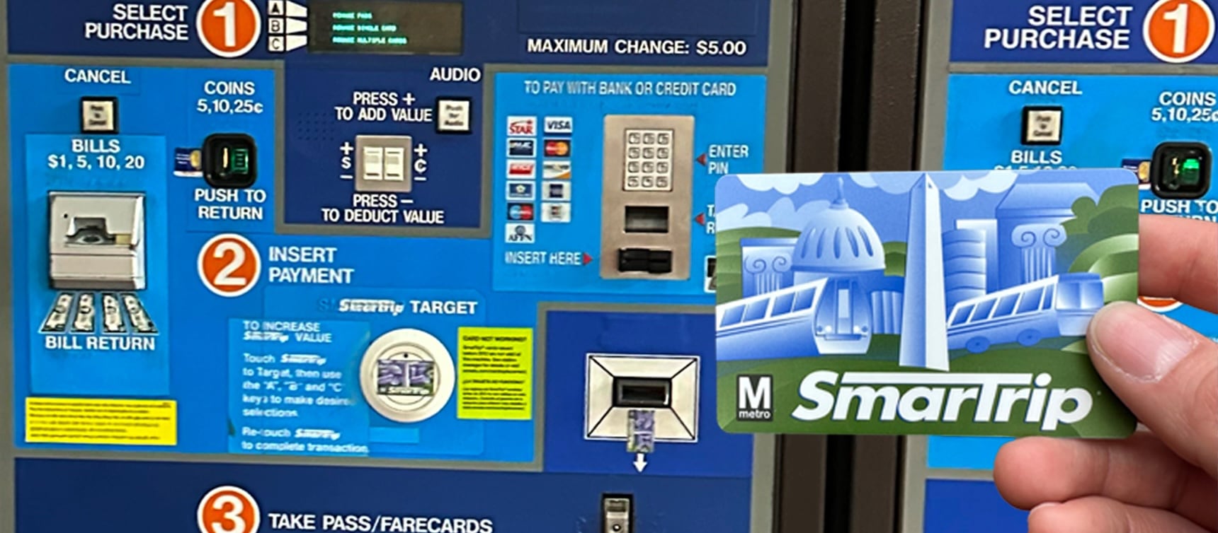 L'achat de la SmarTrip® Card étape par étape