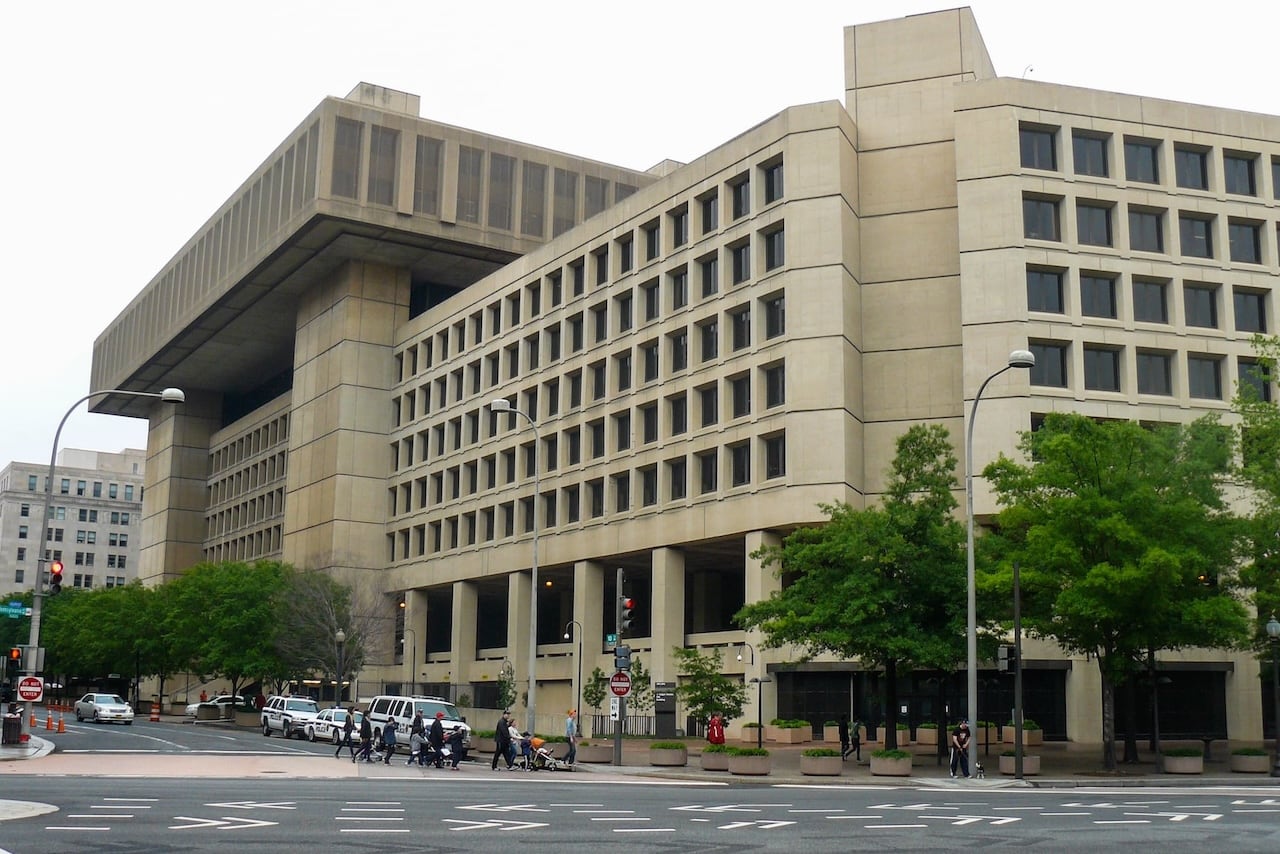 Le bâtiment du FBI à Washington, DC